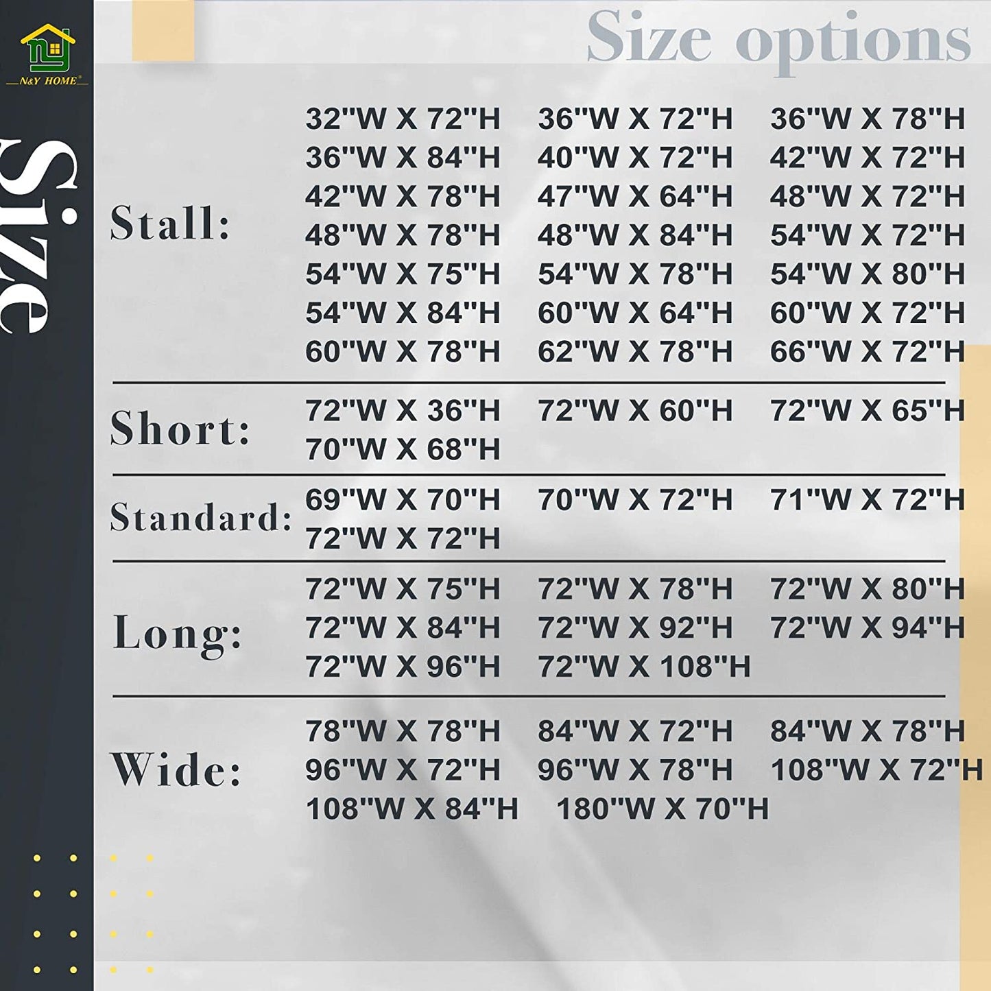 Fabric Shower Curtain Liner Extra Long Stall Size 54 Width by 80 Length Inches, Hotel Quality, Washable, White Bathroom Curtains with Grommets, 54X80