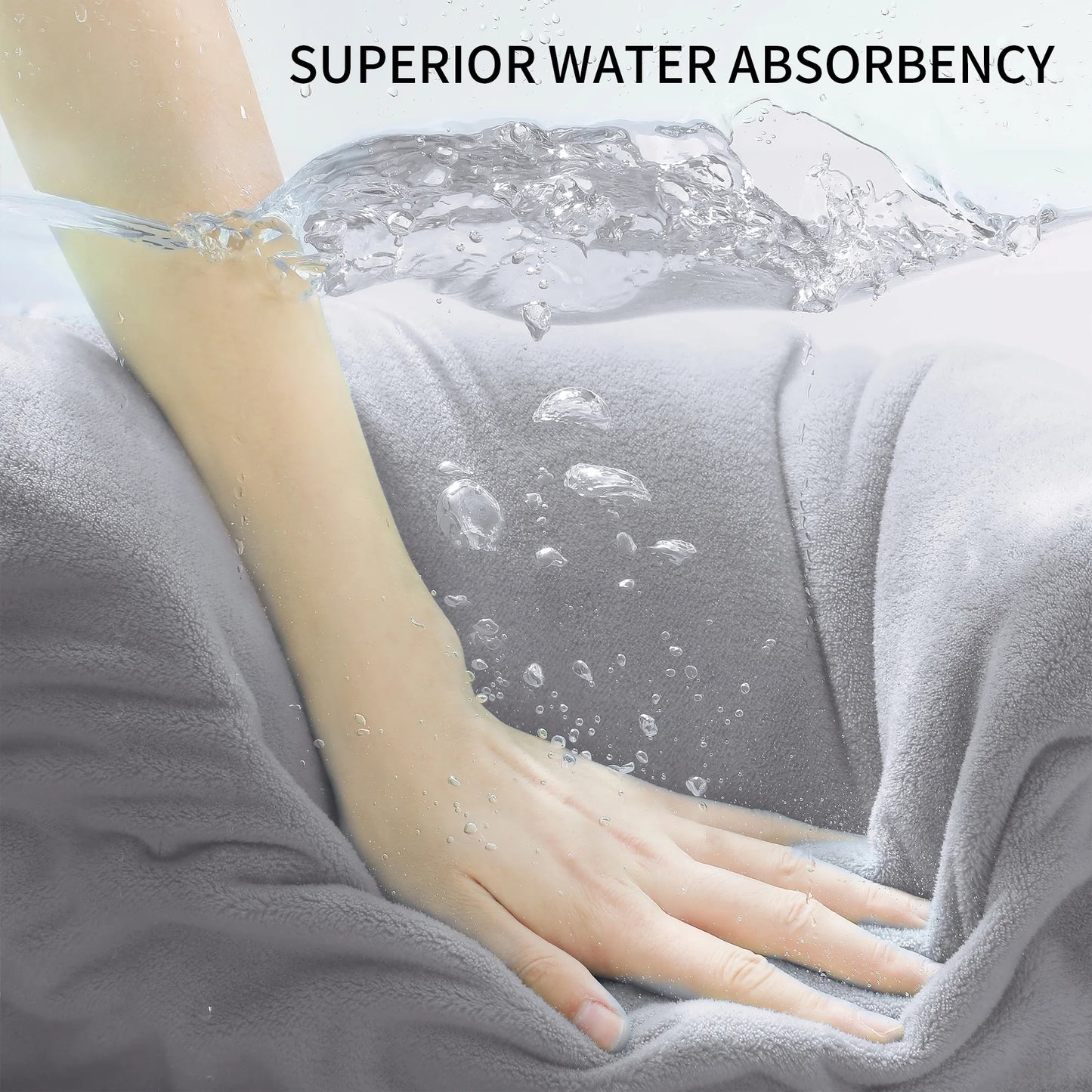 4 Pack Oversized Bath Sheet Towels 700 GSM Ultra Soft Light Gray Bath Towel Set