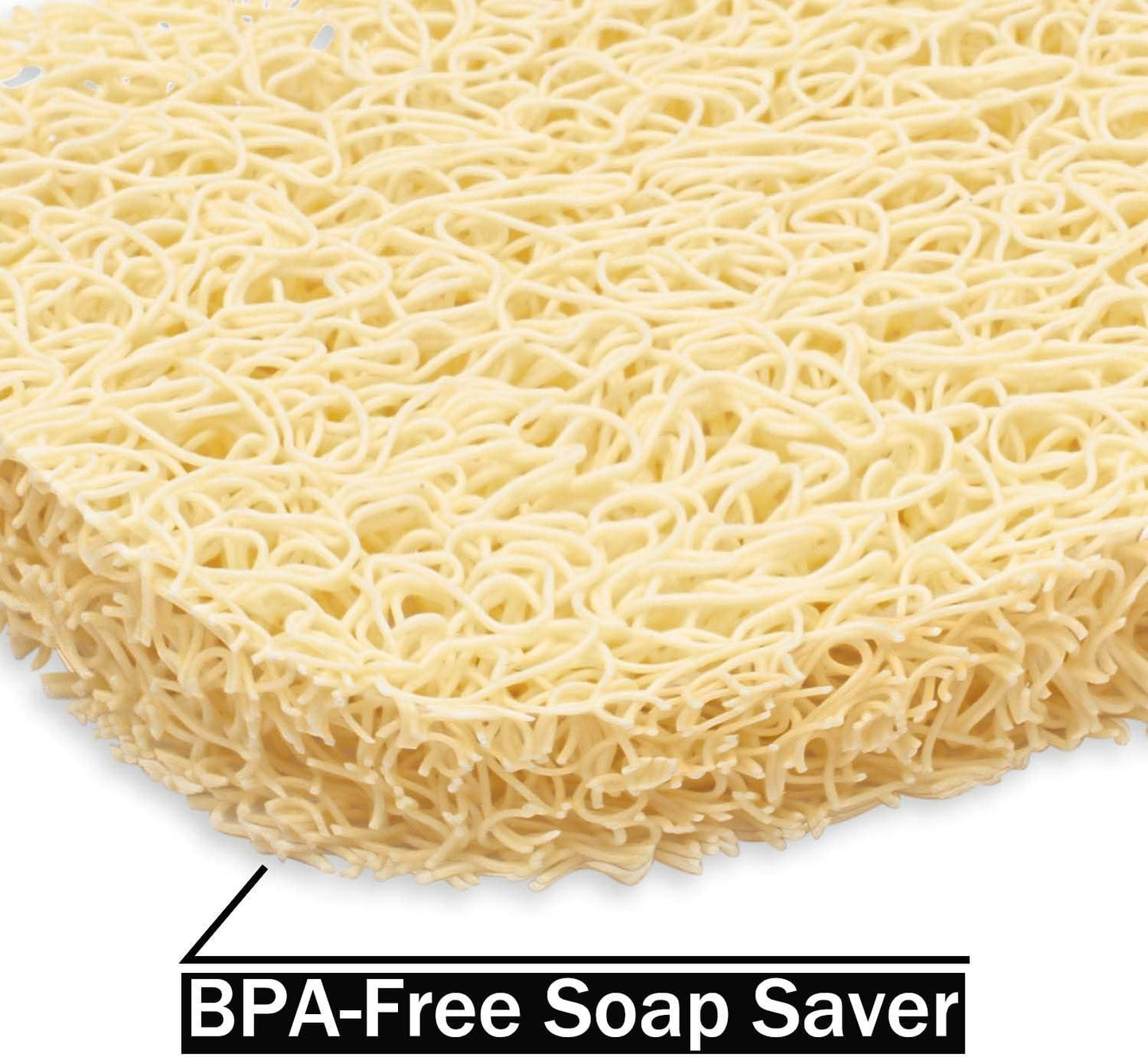 Bar Soap Dish Holder for Shower Bathroom Stainless Steel Rust Proof Self Draining with Beige Soap Saver Pad